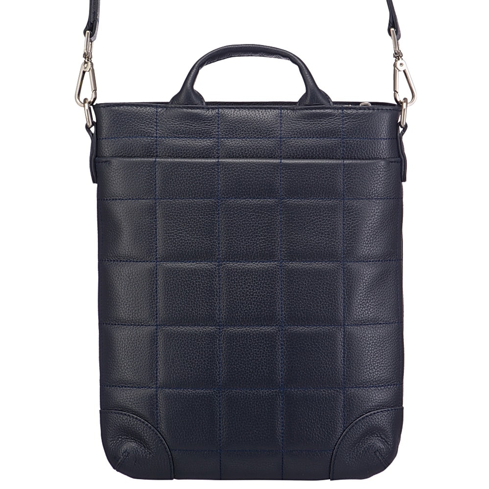 Сумка через плечо Dr.Koffer из натуральной кожи синяя