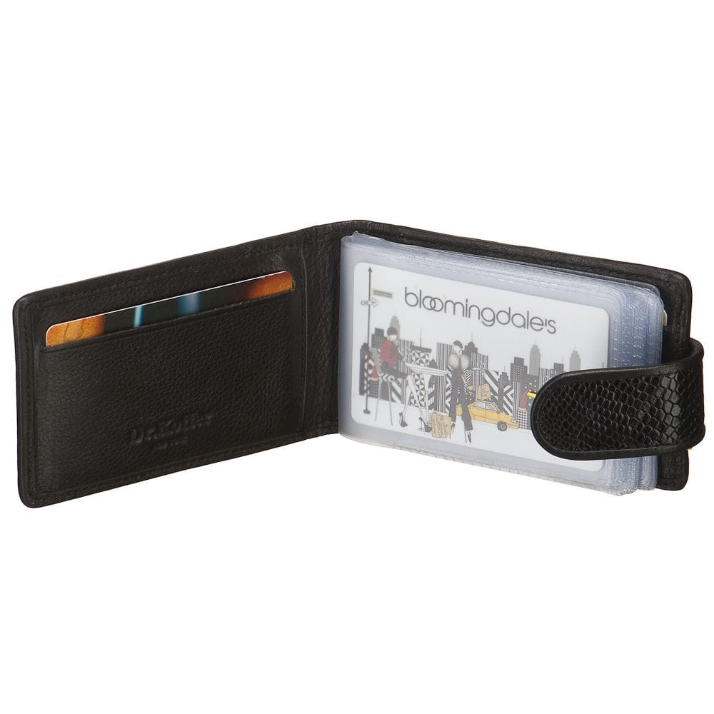 Визитница Dr.Koffer из натуральной кожи черная