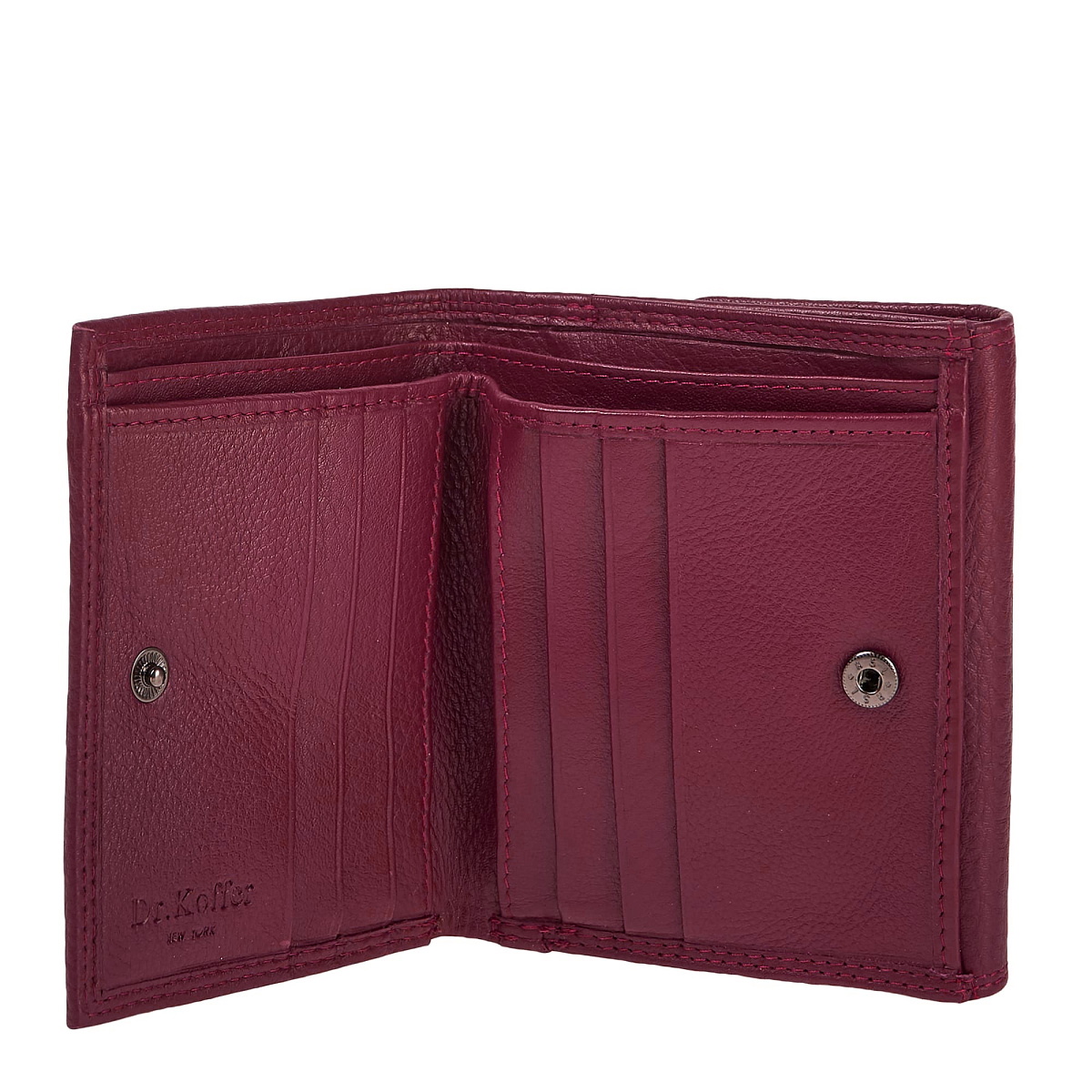 Портмоне Dr.Koffer из натуральной кожи фиолетовое