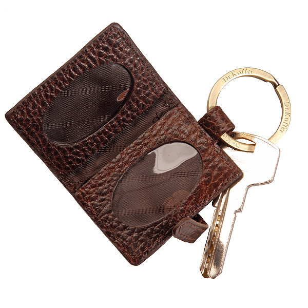 Брелок Dr. Koffer из натуральной кожи коричневый