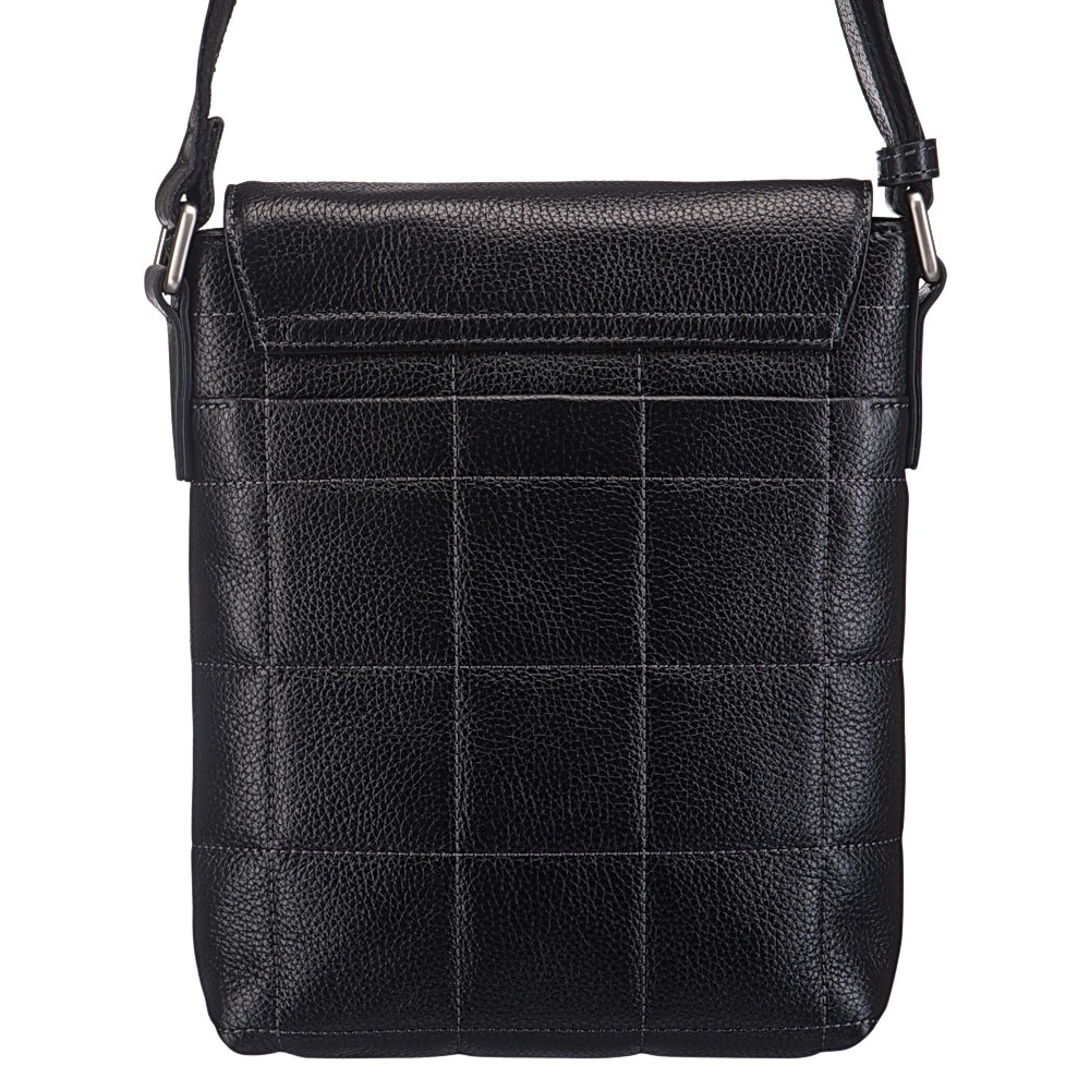 Сумка через плечо Dr.Koffer из натуральной кожи черная