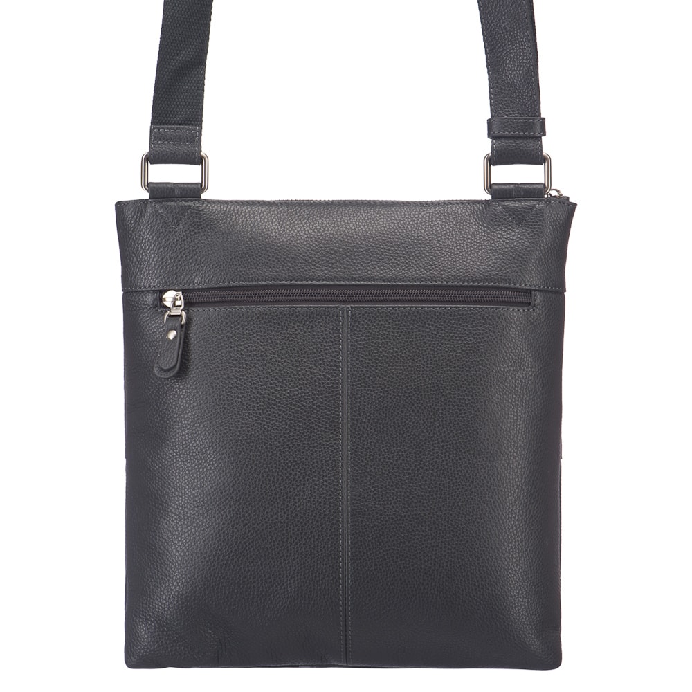 Сумка через плечо Dr.Koffer из натуральной кожи серая