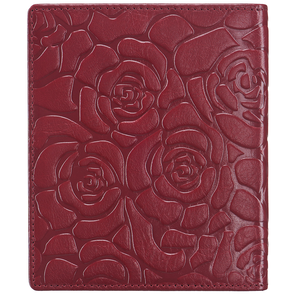 Визитница Dr.Koffer из натуральной кожи бордовая