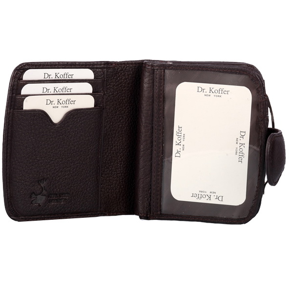Кошелек Dr.Koffer из натуральной кожи коричневый