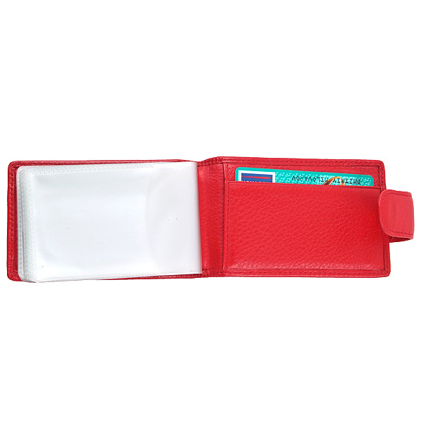 Визитница Dr.Koffer из натуральной кожи красная