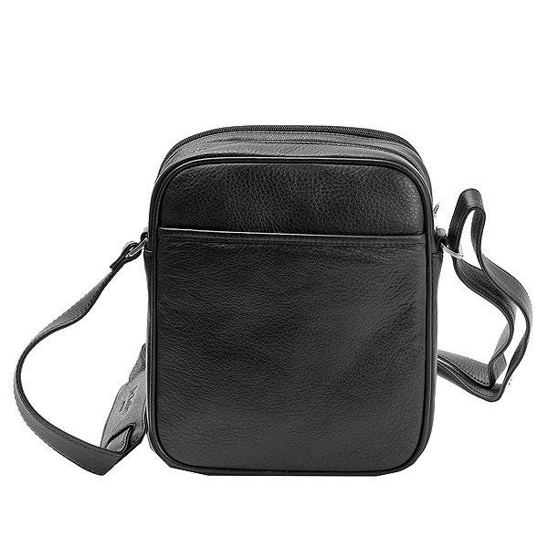 Сумка через плечо Dr.Koffer из натуральной кожи черная