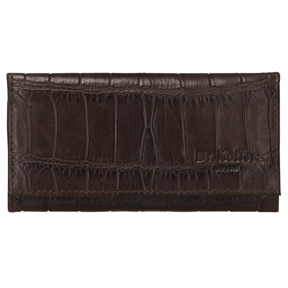 Ключница Dr.Koffer из натуральной кожи темно-коричневая