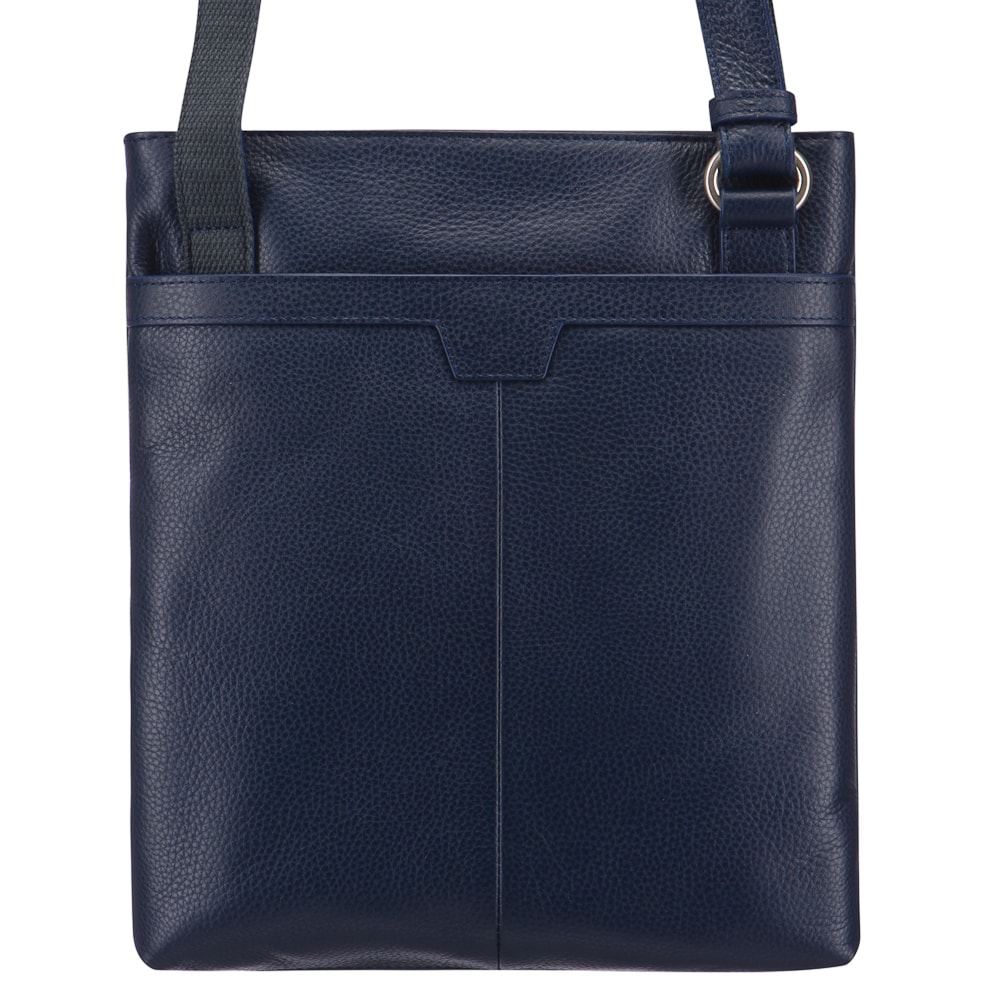 Сумка через плечо Dr.Koffer из натуральной кожи синяя