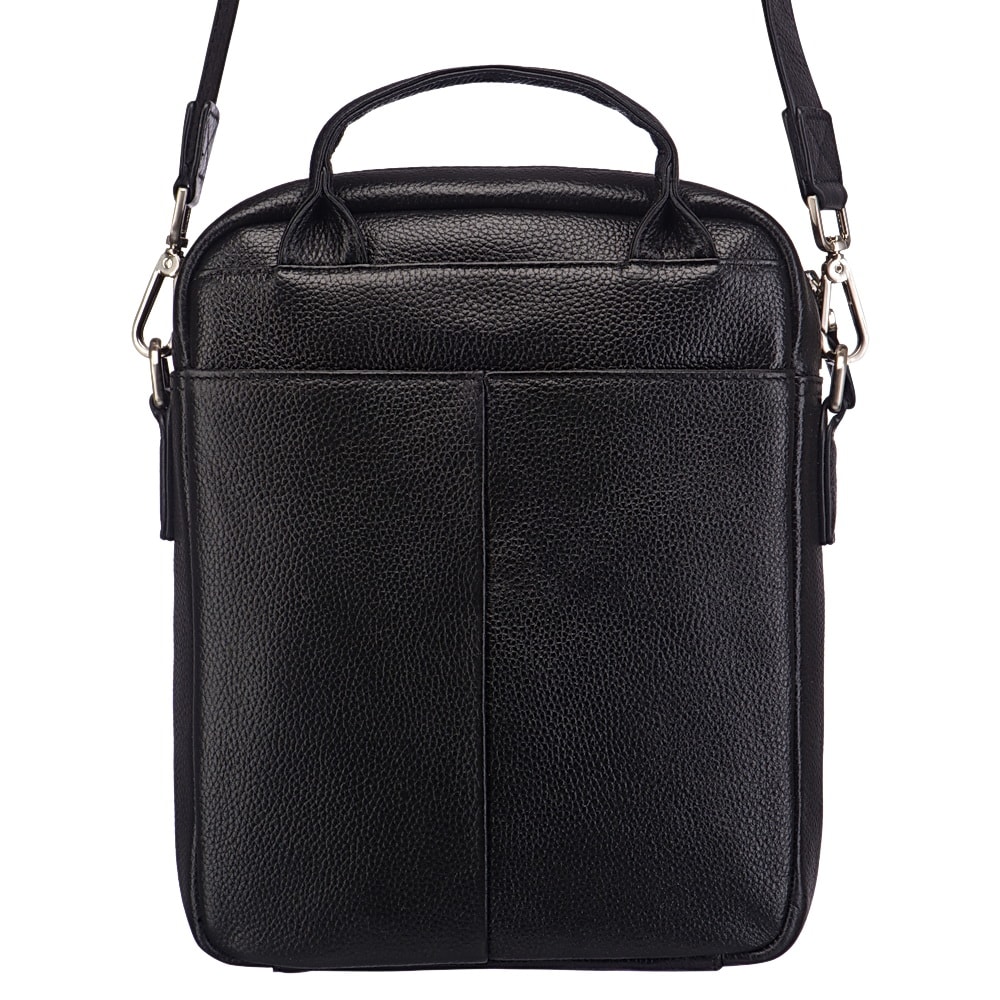 Сумка через плечо Dr.Koffer из натуральной кожи черная