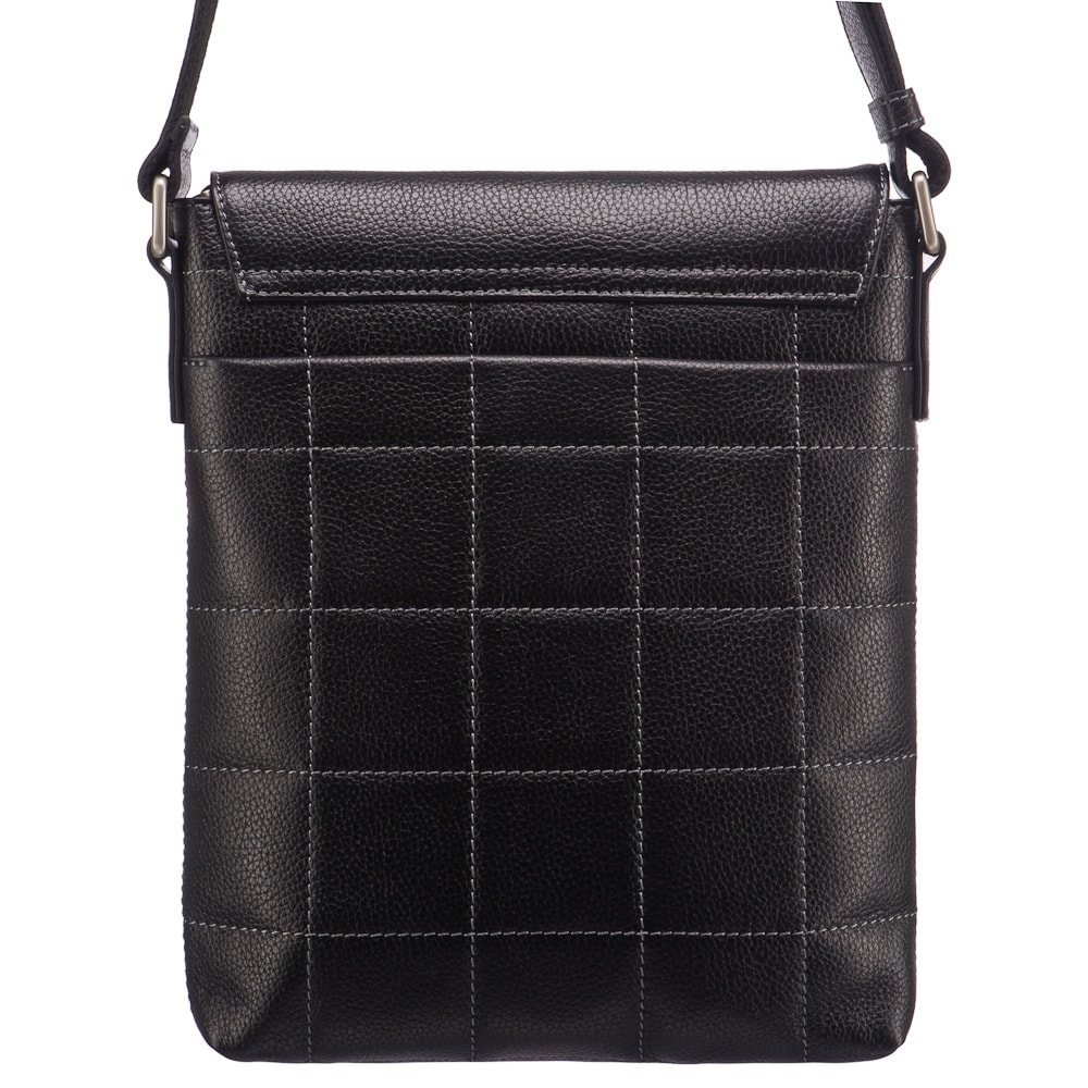 Сумка через плечо Dr.Koffer из натуральной кожи черная