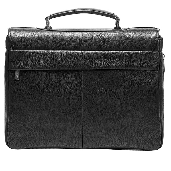 Портфель Dr.Koffer из натуральной кожи черный