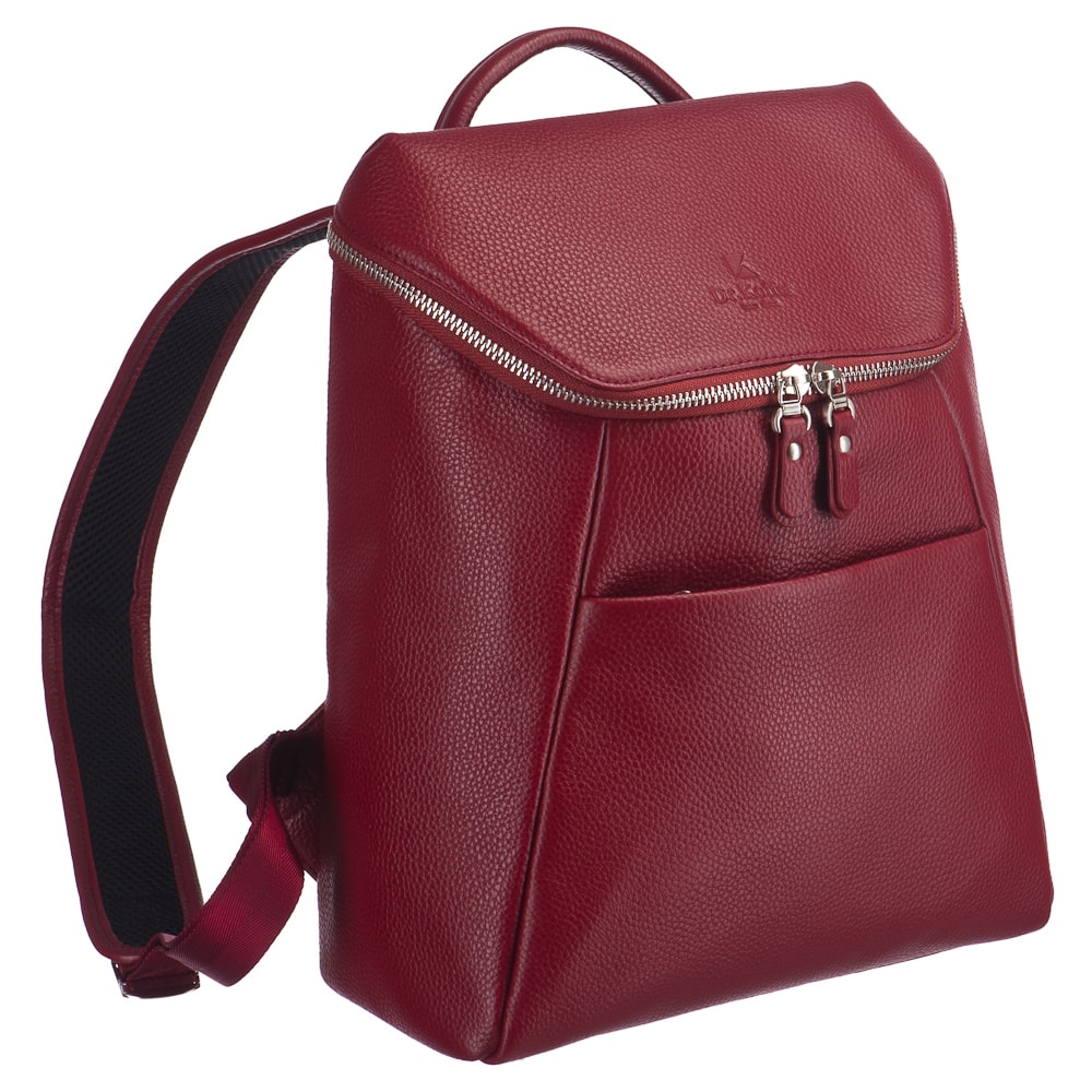Рюкзак Dr.Koffer из натуральной кожи бордовый