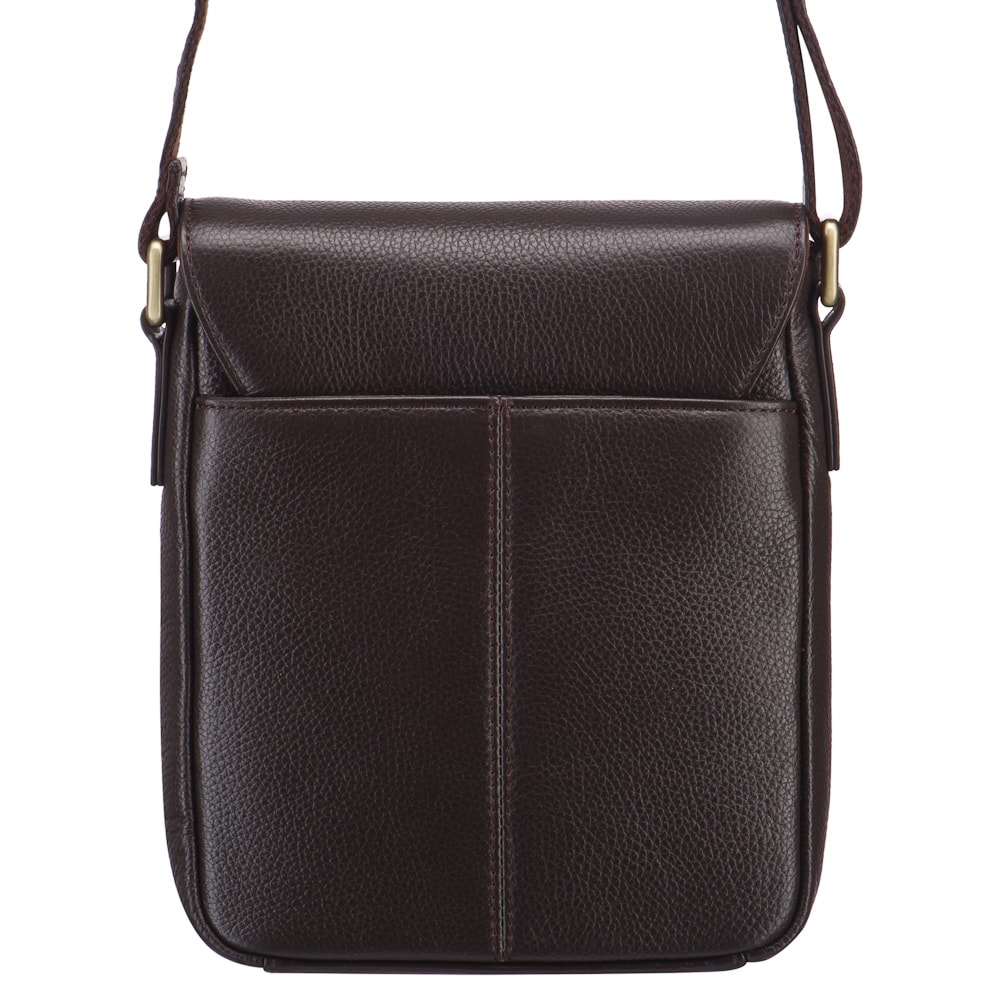 Сумка через плечо Dr.Koffer из натуральной кожи коричневая