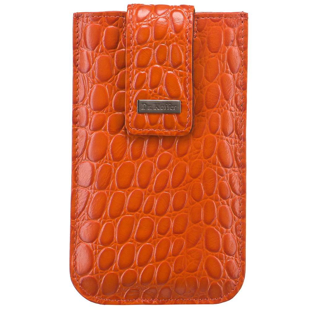 Чехол для телефона из натуральной кожи красный Dr.Koffer