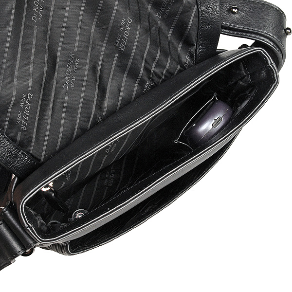 Сумка через плечо Dr.Koffer из натуральной кожи черная