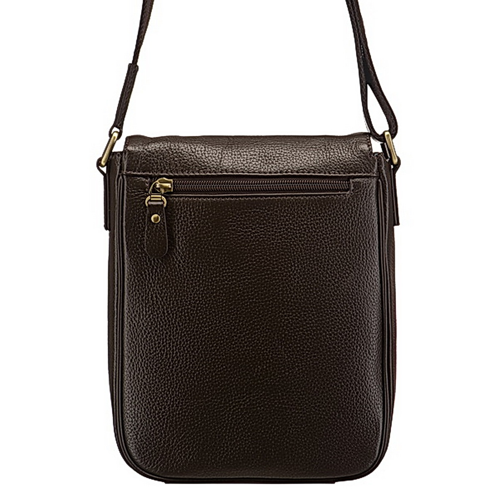 Сумка через плечо Dr.Koffer из натуральной кожи коричневая