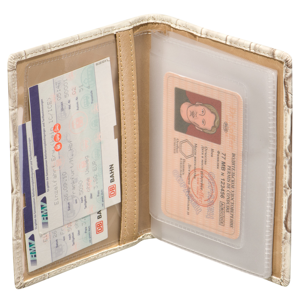 Обложка для паспорта/автодок из натуральной кожи Dr. Koffer