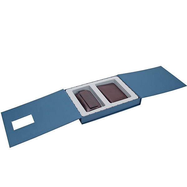 Подарочный набор: обложка для документов и ключница коричневого цвета Dr.Koffer X510281-02-09