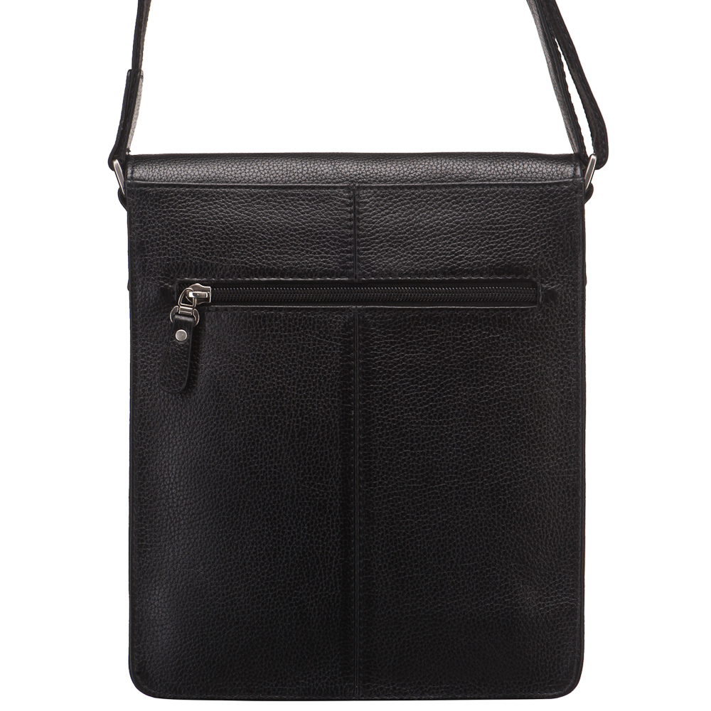 Черная мужская кожаная сумка Dr.Koffer M402287-220-04