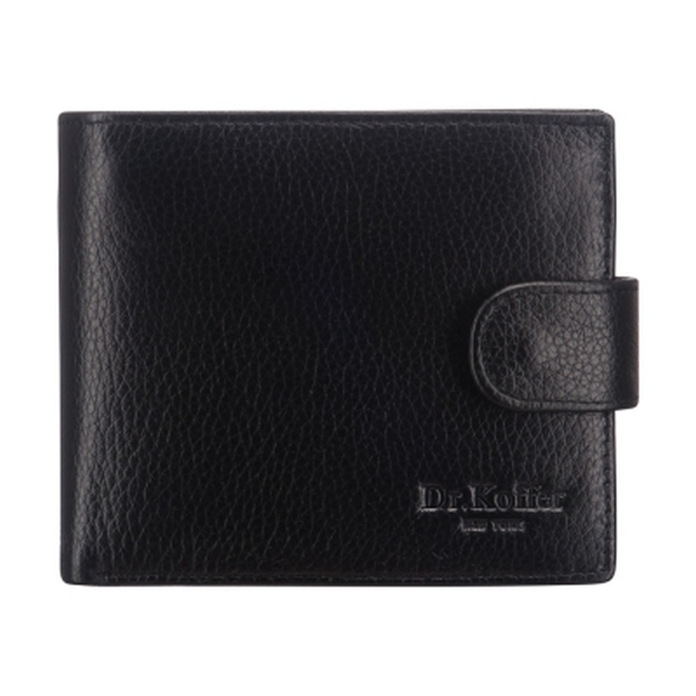 Портмоне Dr.Koffer из натуральной кожи черное