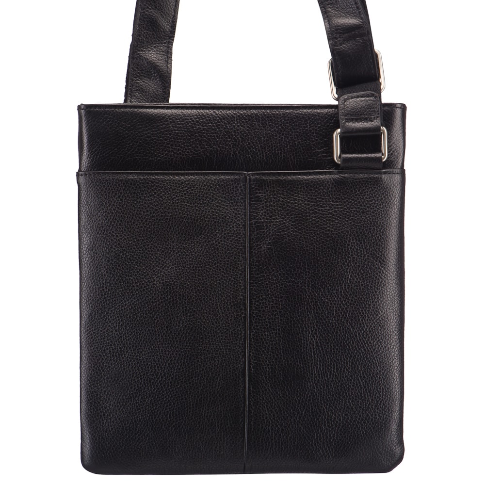 Сумка через плечо Dr.Koffer из натуральной кожи черная