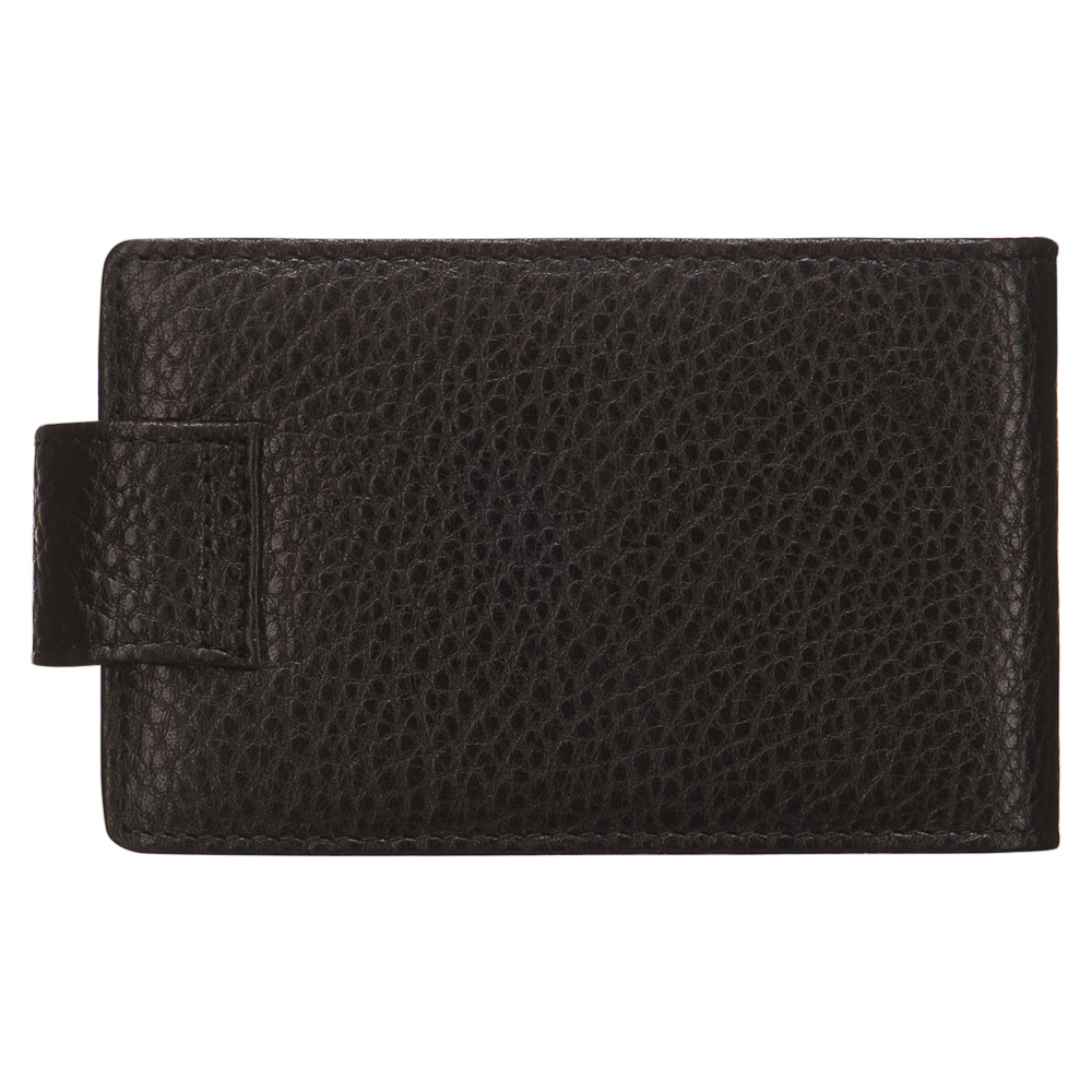 Визитница Dr.Koffer из натуральной кожи черная