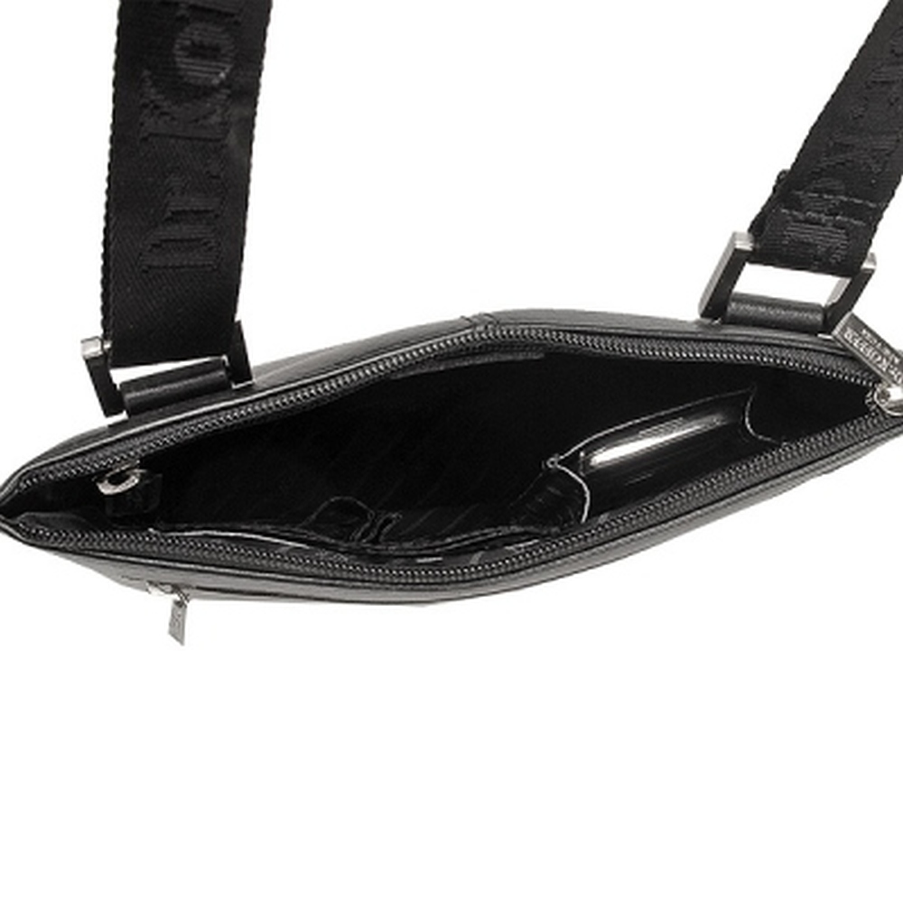 Сумка через плечо Dr.Koffer из натуральной кожи черная