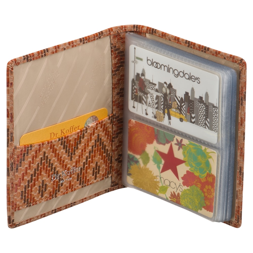Визитница Dr.Koffer из натуральной кожи светло-коричневая