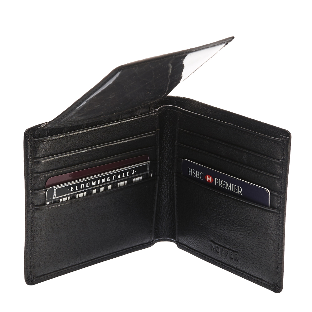 Портмоне Dr.Koffer из натуральной кожи черное