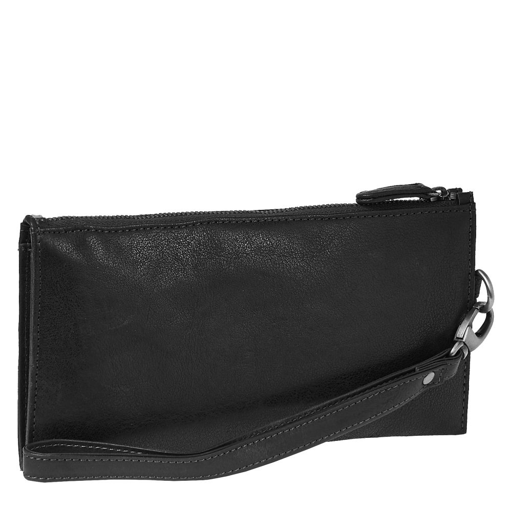 Сумка барсетка из натуральной кожи Dr. Koffer черная