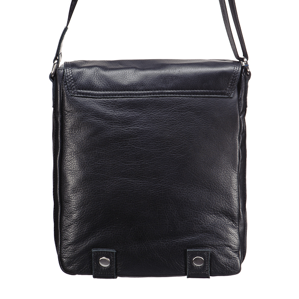 Сумка через плечо Dr.Koffer из натуральной кожи черная