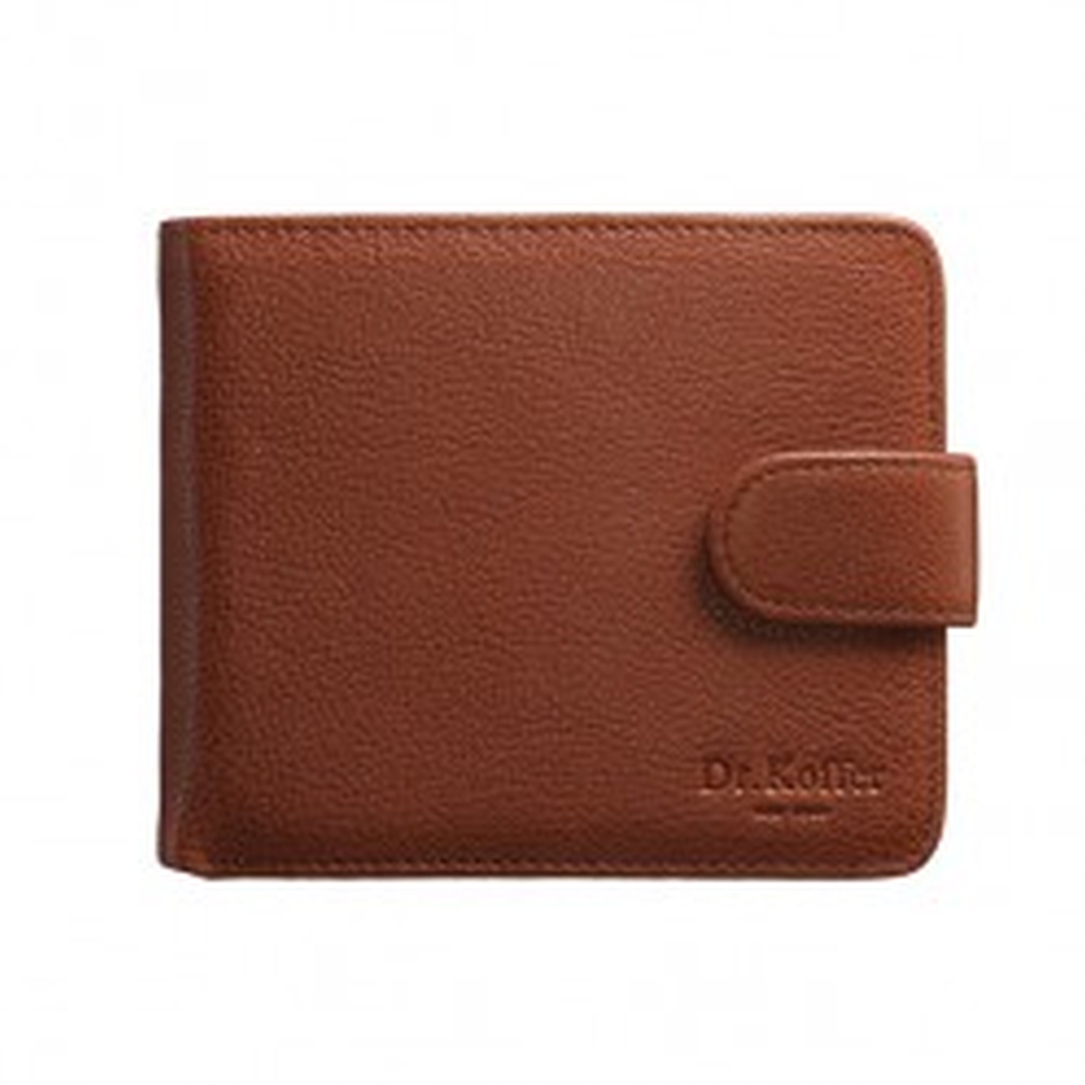 Портмоне Dr.Koffer из натуральной кожи светло-коричневое
