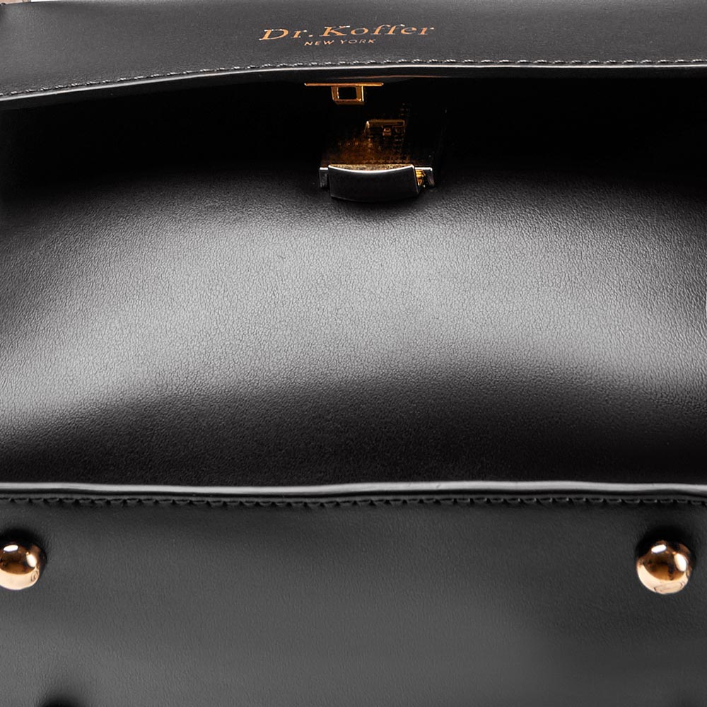 Сумка Dr.Koffer из натуральной кожи черная