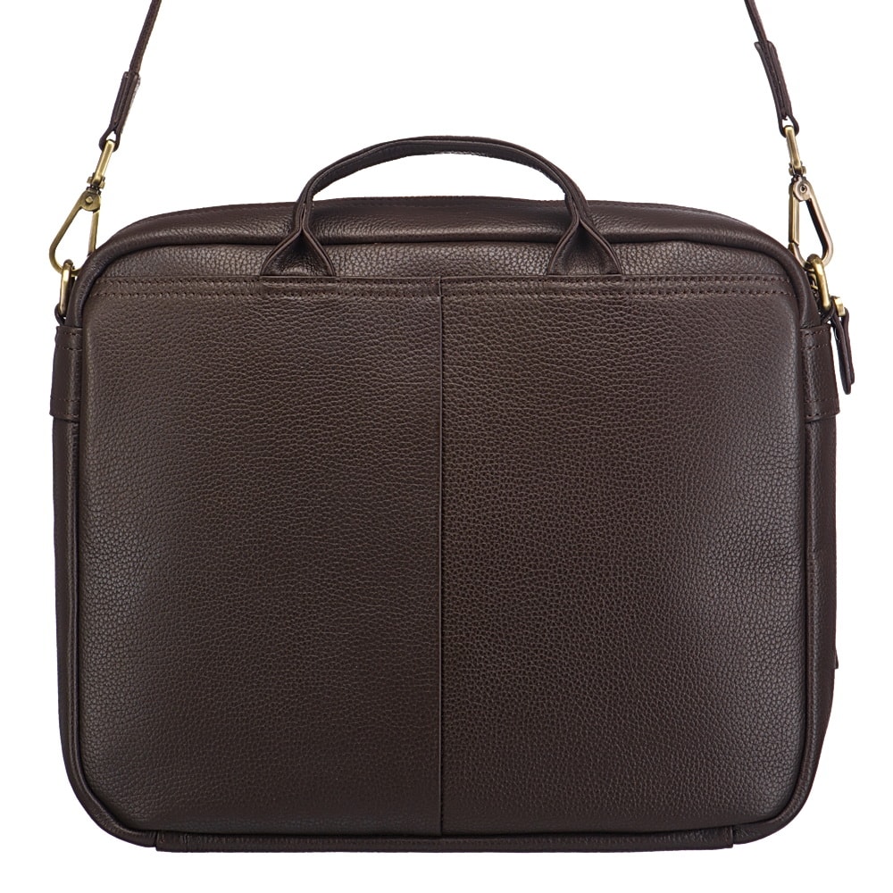 Сумка через плечо Dr.Koffer из натуральной кожи коричневая