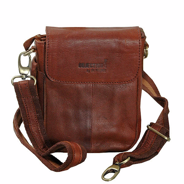 Молодежная коричневого цвета сумка на съемном плечевом ремне Dr.Koffer 11122-21-09