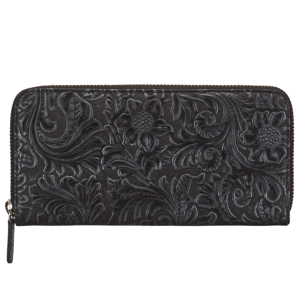 Портмоне Dr.Koffer из натуральной кожи черное