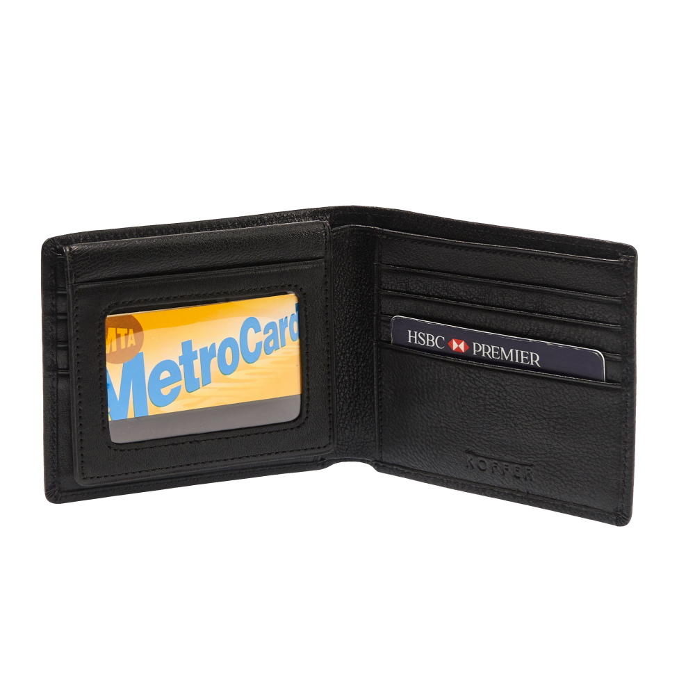 Портмоне Dr.Koffer из натуральной кожи черное