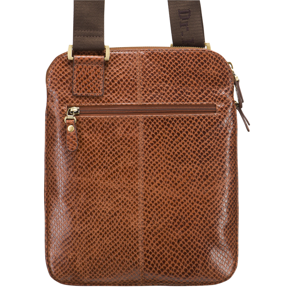 Сумка через плечо Dr.Koffer из натуральной кожи коричневая
