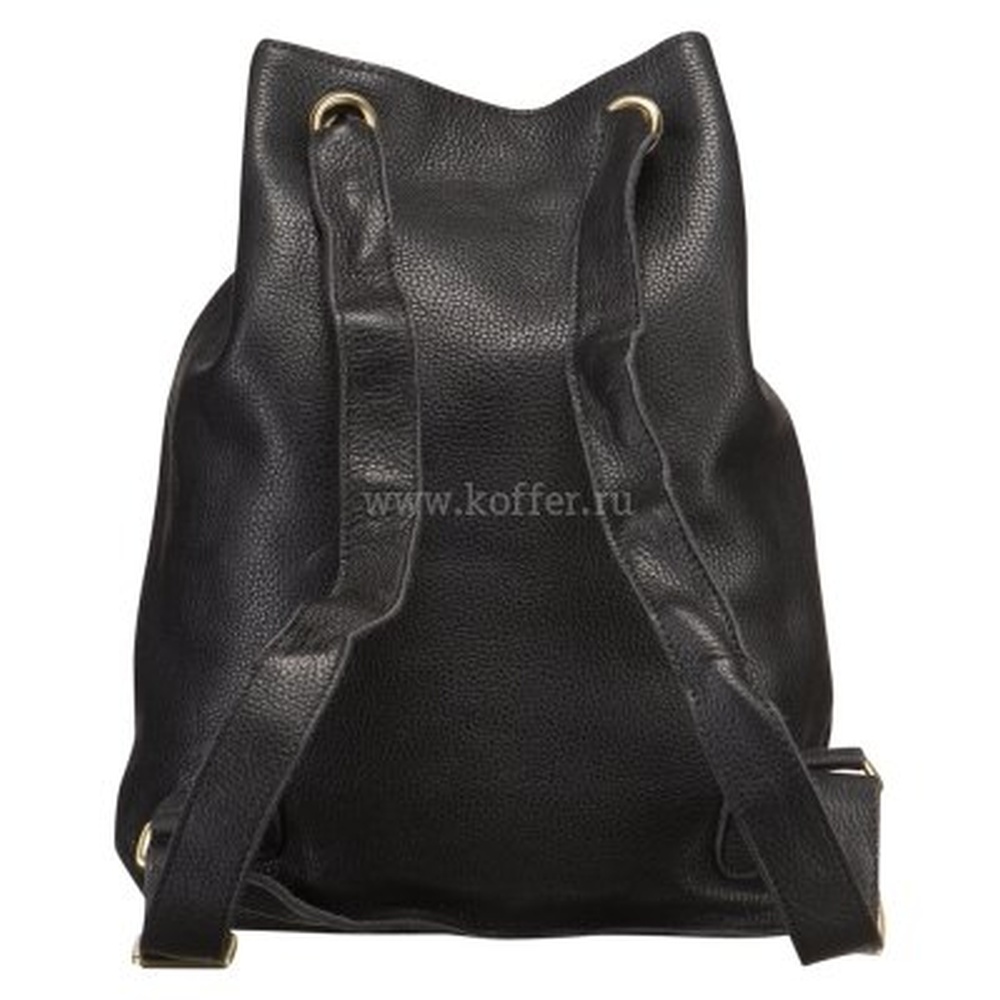 Рюкзак Dr.Koffer из натуральной кожи черный