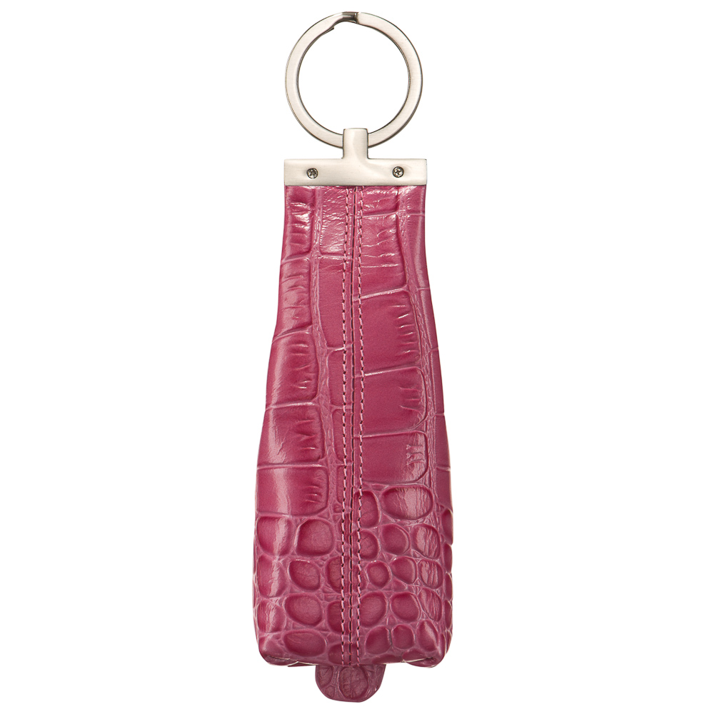 Ключница Dr.Koffer из натуральной кожи розовая