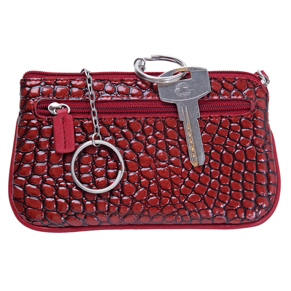 Вместительная ключница из тисненой глянцевой кожи Dr.Koffer X510209-24-03