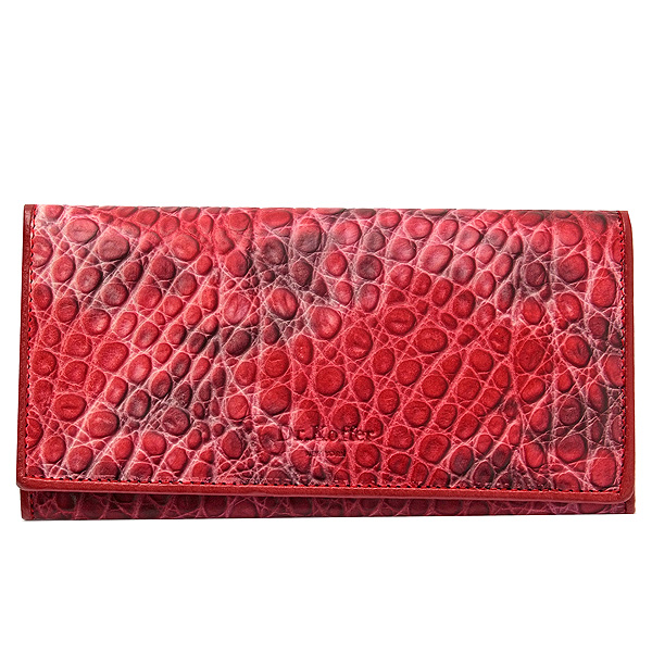 Портмоне Dr.Koffer из натуральной кожи красное