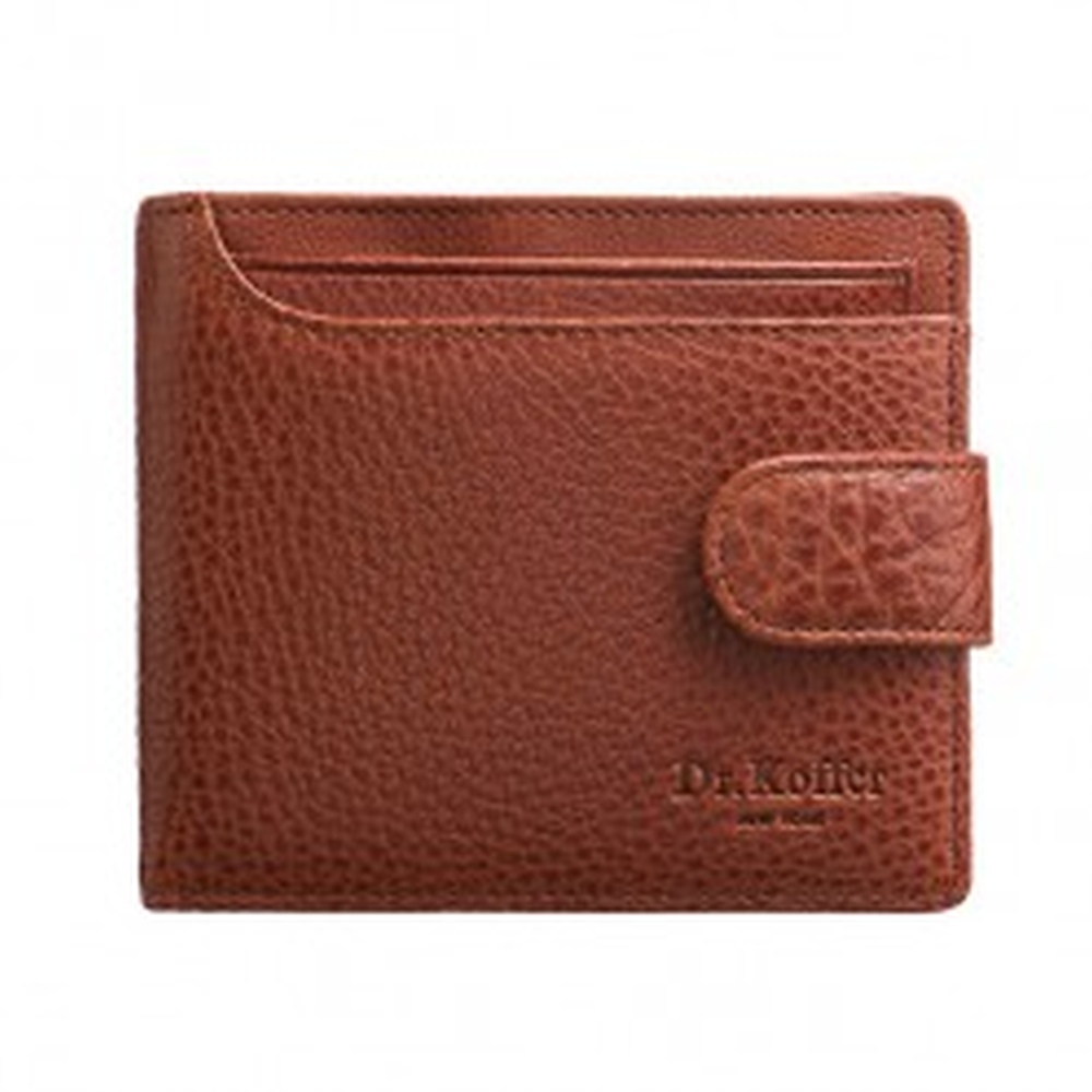 Портмоне Dr.Koffer из натуральной кожи светло-коричневое