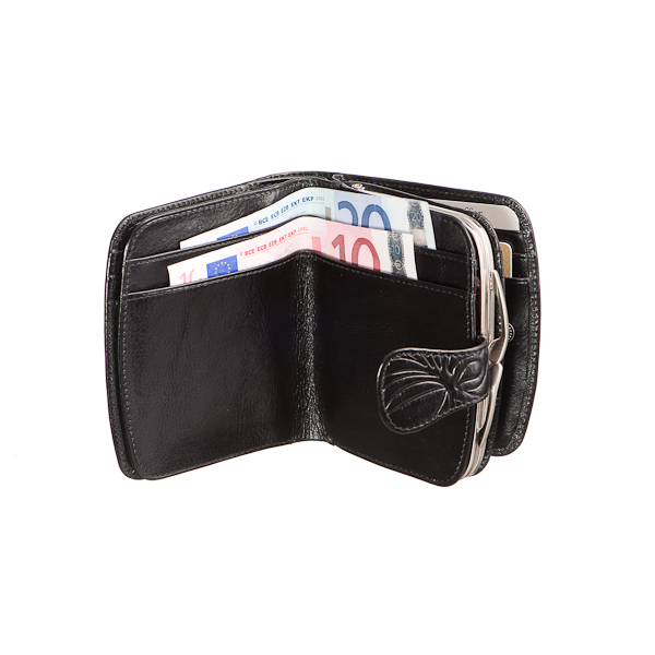 Кошелек Dr.Koffer из натуральной кожи черный