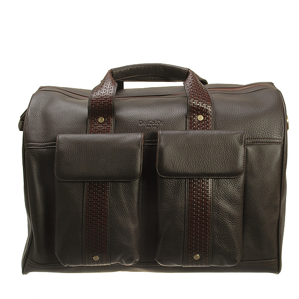 Дорожная сумка с декорированными накладными карманами Dr.Koffer P402215-82-09