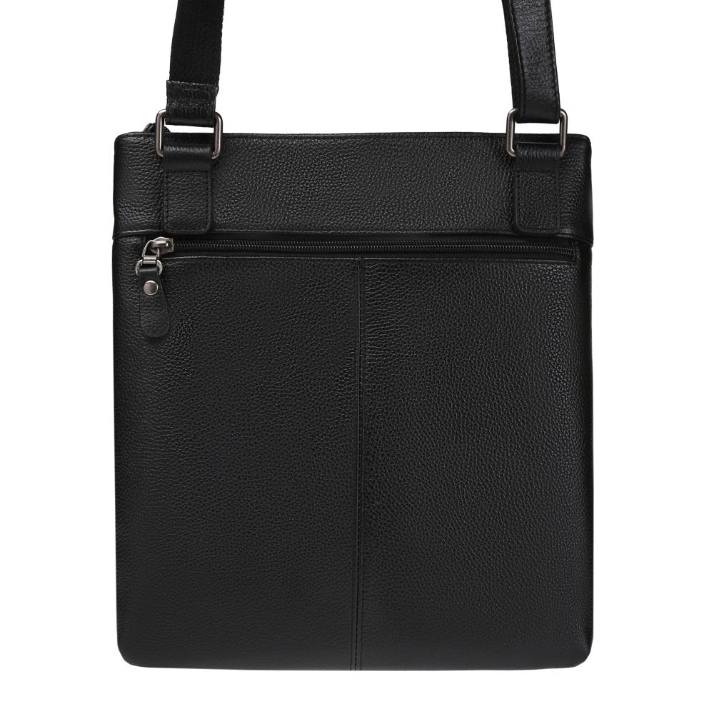 Сумка через плечо Dr.Koffer из натуральной кожи черная