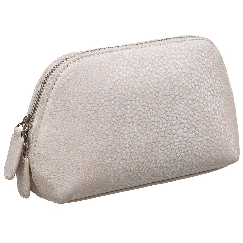 Косметичка Dr.Koffer из натуральной кожи белая