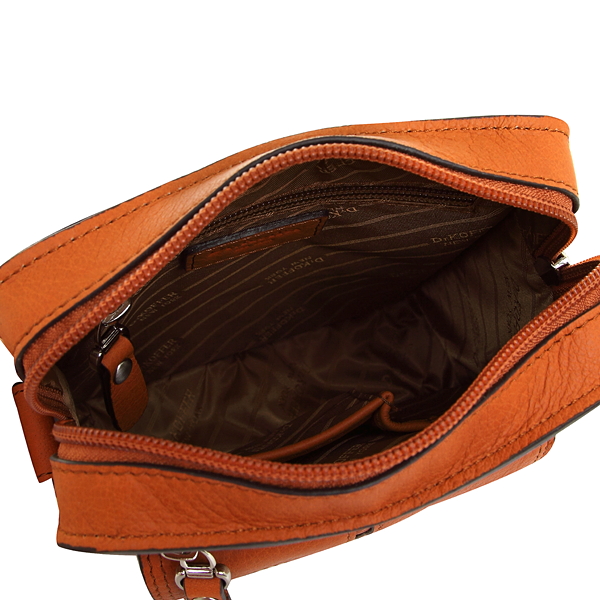 Сумка через плечо Dr.Koffer из натуральной кожи коричневая