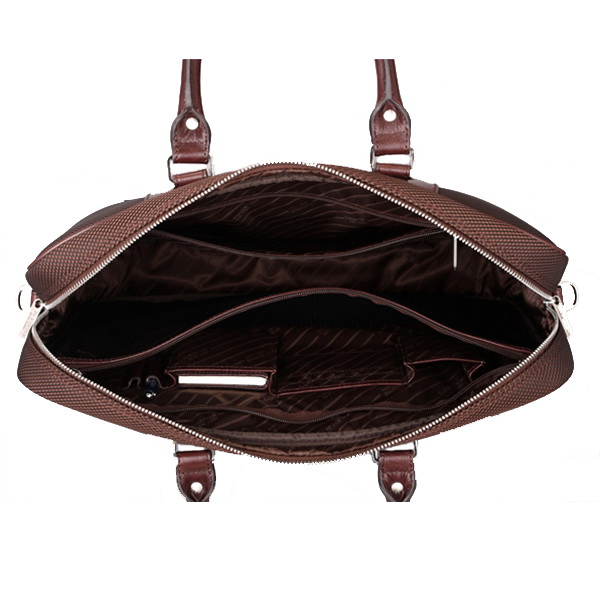 Деловая сумка Dr.Koffer из нейлона и натуральной кожи