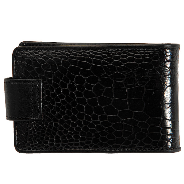 Визитница Dr.Koffer из натуральной кожи черная